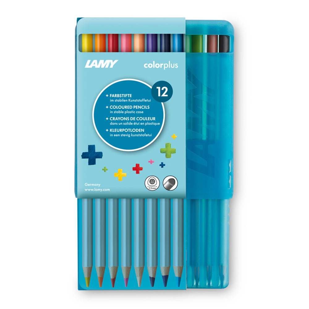 colorplus color pencils plastic box 12pcs